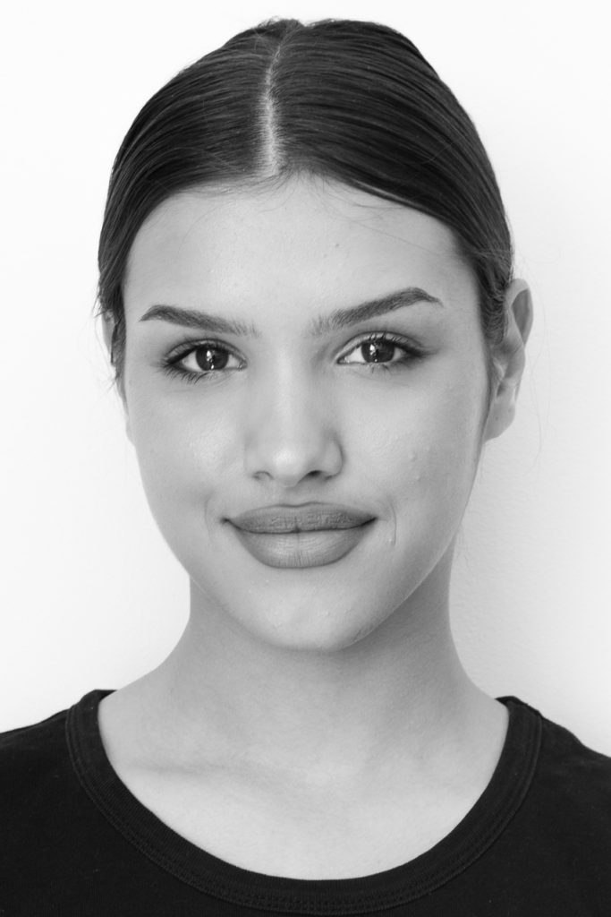 portait en noir et blanc